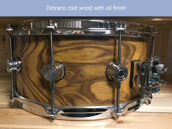 Zebrano root wood 14x12"