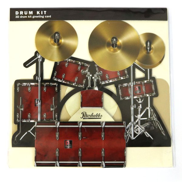 Drumset greeting card