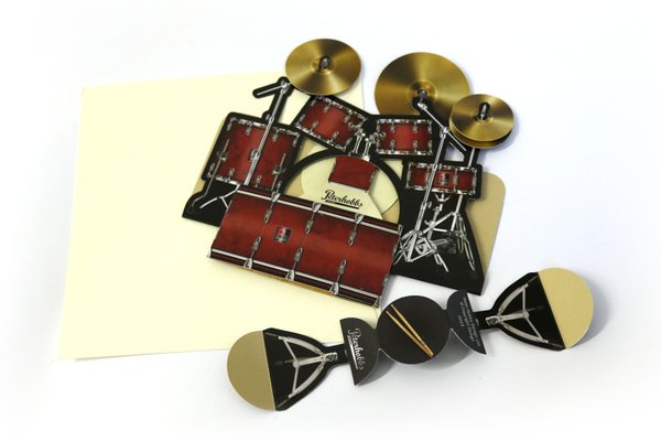 Drumset greeting card