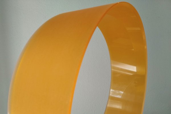 14x4.5" frozen orange acrylic shell