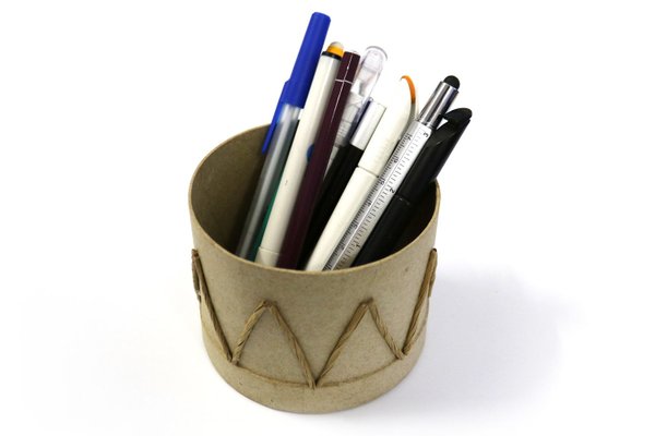 Marching drum pencil holder
