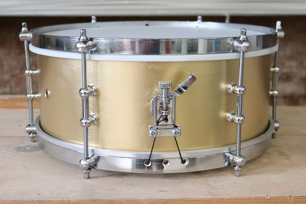 12x5" gold chrome 1920s orchestra style