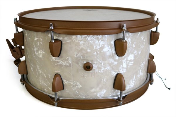 14x7" Rusty Antik White Pearl Snare